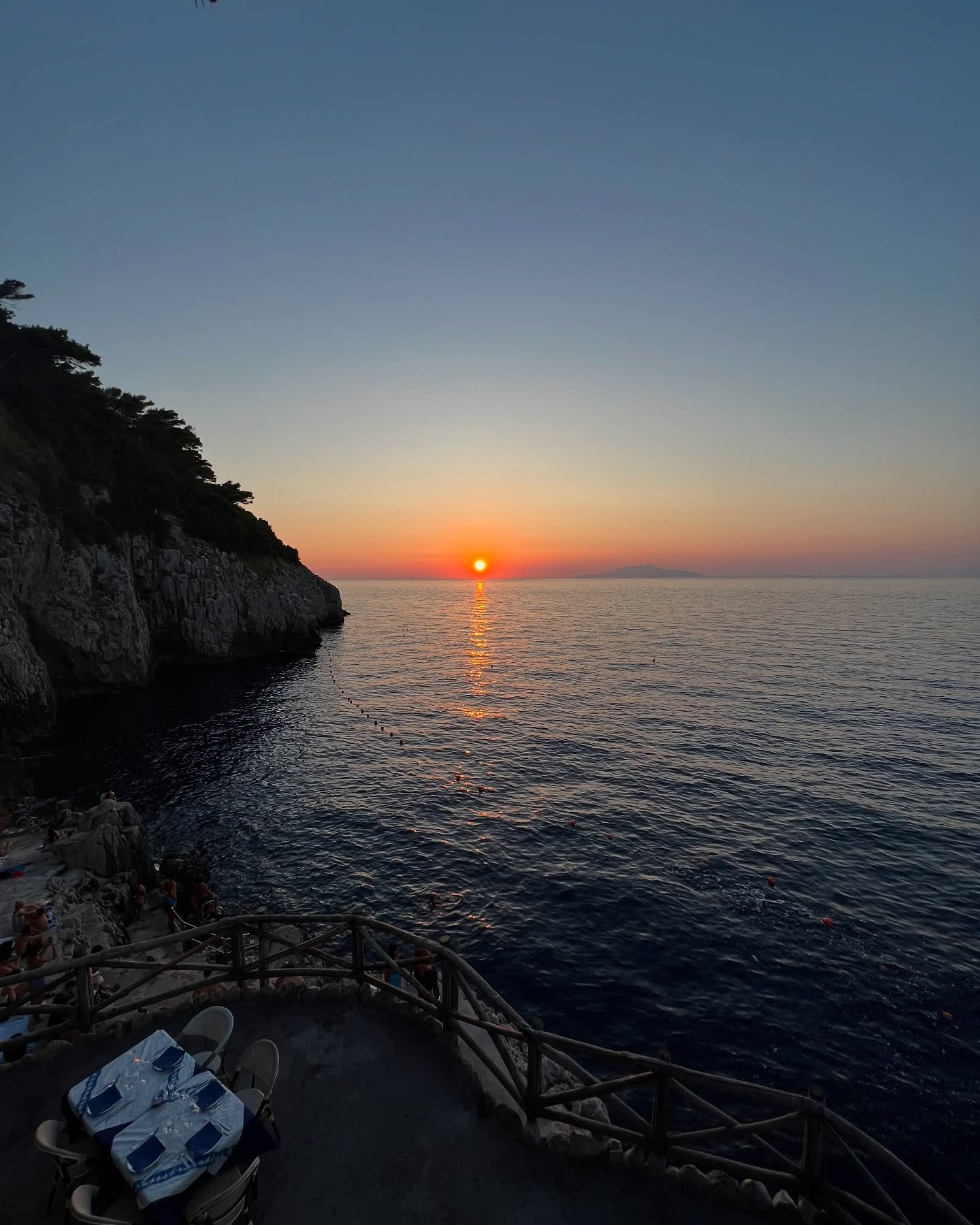 Il tramonto su Gradola — Punta Gradola · Anacapri